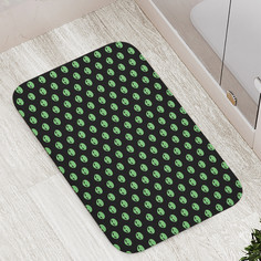 Коврик противоскользящий JoyArty "Инопланетные головы" для ванной сауны бассейна,77х52см