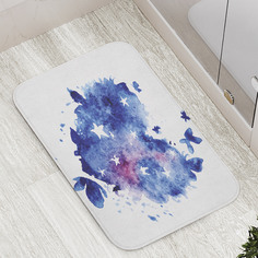 Коврик противоскользящий JoyArty "Сердце из космоса" для ванной, сауны, бассейна, 77х52 см