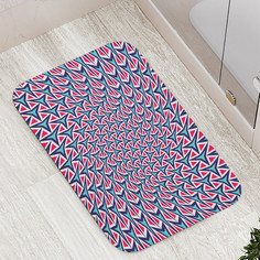 Коврик противоскользящий JoyArty "Треугольная абстракция"для ванной,сауны,бассейна,77х52см