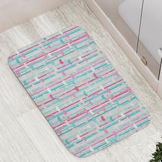 Коврик противоскользящий JoyArty "Сердечки на ножках" для ванной сауны бассейна 77х52см