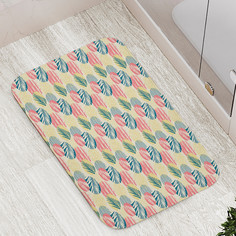 Коврик противоскользящий JoyArty "Тропические шары" для ванной сауны бассейна 77х52 см