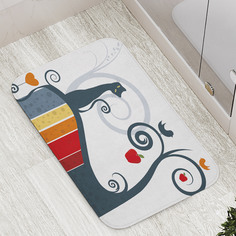 Коврик противоскользящий JoyArty "Кот в сказке" для ванной, сауны, бассейна, 77х52 см