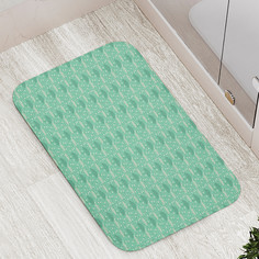 Коврик противоскользящий JoyArty "Зонт и дождик" для ванной сауны бассейна 77х52 см