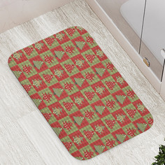 Коврик противоскользящий JoyArty "Рождественский гобелен"для ванной сауны бассейна 77х52см