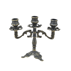 Подсвечник Трилистник тройной, антик KSVA-AL-80-324-ANT Alberti Livio