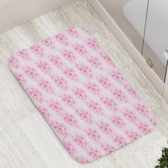 Коврик противоскользящий JoyArty "Нежные соцветия" для ванной сауны бассейна 77х52 см