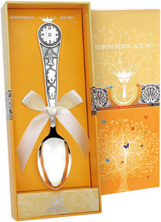Детская ложка АргентА Часы, 246LZH05001