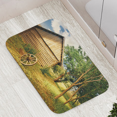 Коврик противоскользящий JoyArty "Бабушкина деревня" для ванной, сауны, бассейна, 77х52 см
