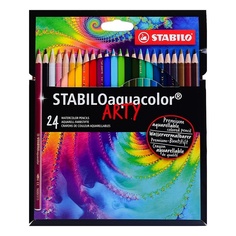 Stabilo 24 цвета, картонный футляр