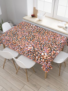 Скатерть прямоугольная на кухонный стол JoyArty "Терракотовое попурри" 120x145 см