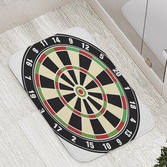 Коврик противоскользящий JoyArty "Мишень для дартса" для ванной, сауны, бассейна, 77х52 см