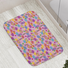 Коврик противоскользящий JoyArty "Водопад из конфет" для ванной, сауны, бассейна, 77х52 см