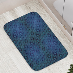 Коврик противоскользящий JoyArty "Плетеный ажур" для ванной, сауны, бассейна, 77х52 см
