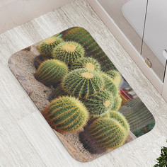 Коврик противоскользящий JoyArty Колючие шары для ванной сауны бассейна 77х52 см