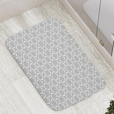 Коврик противоскользящий JoyArty "Цветок в орнамента" для ванной, сауны, бассейна, 77х52см