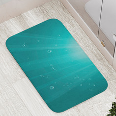 Коврик противоскользящий JoyArty "Вид изнутри" для ванной сауны бассейна 77х52 см