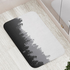 Коврик противоскользящий JoyArty "Лес вдалеке" для ванной сауны бассейна 77х52 см