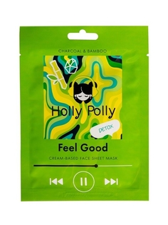 Маска Holly Polly Feel Good Тканевая для Лица с Углем и Экстрактом Бамбука Детокс, 22г