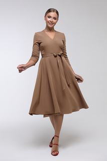 Платье женское Петербургский Швейный Дом 1455 бежевое 48 RU