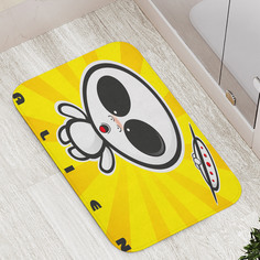 Коврик JoyArty "Удивленный инопланетянин" для ванной, сауны, бассейна, 77х52 см