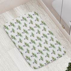 Коврик противоскользящий JoyArty "Две пальмы" для ванной сауны бассейна 77х52 см