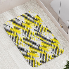 Коврик противоскользящий JoyArty "Перекрестные штрихи" для ванной, сауны, бассейна,77х52см