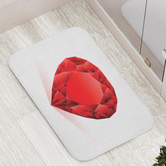 Коврик противоскользящий JoyArty "Камень любви" для ванной сауны бассейна 77х52 см