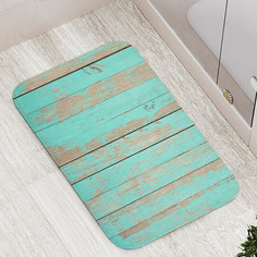 Коврик противоскользящий JoyArty "Деревянное покрытие" для ванной сауны бассейна,77х52см