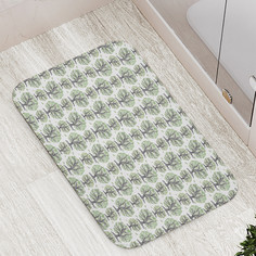 Коврик противоскользящий JoyArty "Кучерявые деревья" для ванной сауны бассейна 77х52 см