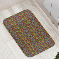 Коврик противоскользящий JoyArty "Этническая геометрия" для ванной сауны,бассейна,77х52см