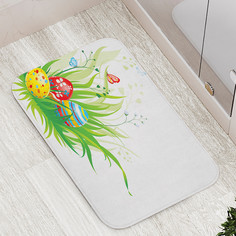 Коврик противоскользящий JoyArty "Пасхальные яйца" для ванной сауны бассейна 77х52 см