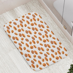 Коврик JoyArty "Целые кофейные зернышки" для ванной сауны бассейна 77х52 см