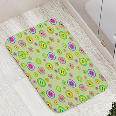 Коврик противоскользящий JoyArty "Разноцветные пуговицы" для ванной,сауны,бассейна,77х52см