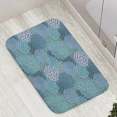 Коврик JoyArty "Двухцветные цветочные шары" для ванной, сауны, бассейна, 77х52 см