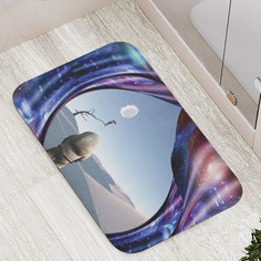 Коврик JoyArty "Загадочный первопроходец" для ванной сауны бассейна 77х52 см