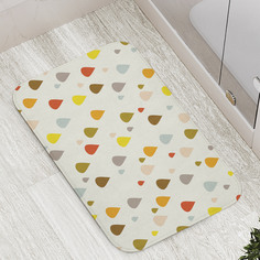 Коврик противоскользящий JoyArty "Цветной дождь" для ванной, сауны, бассейна, 77х52 см