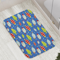 Коврик противоскользящий JoyArty "Аквариумный мир" для ванной, сауны, бассейна, 77х52 см