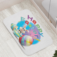 Коврик противоскользящий JoyArty "Вылупление кролика" для ванной сауны бассейна 77х52см