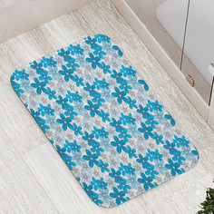 Коврик противоскользящий JoyArty "Контурные лепестки" для ванной сауны бассейна 77х52см