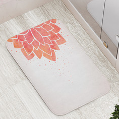 Коврик JoyArty "Отрывок лепесткового орнамента" для ванной сауны бассейна 77х52 см