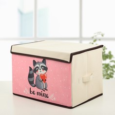 Корзины и коробки с крышкой, Енот, 39х25х25 см No Brand
