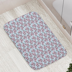 Коврик противоскользящий JoyArty "Три цветочка" для ванной сауны бассейна 77х52 см