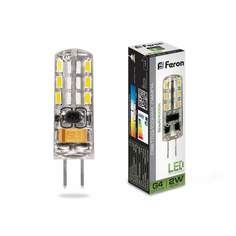 Лампа светодиодная FERON, G4, 2W, 4000K, арт. 617648 - (10 шт.)