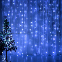 Электрическая новогодняя светодиодная гирлянда Штора 3х3 м Led Magic