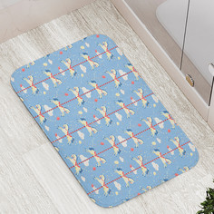 Коврик противоскользящий JoyArty "Аттракционные лошадки" для ванной,сауны,бассейна,77х52см