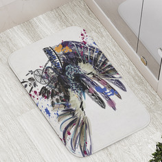 Коврик противоскользящий JoyArty "Этнический венец" для ванной, сауны, бассейна, 77х52 см