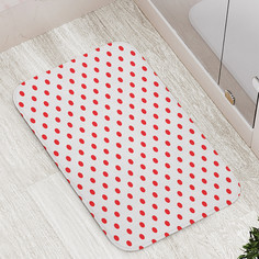 Коврик противоскользящий JoyArty "Классика горошка" для ванной сауны бассейна 77х52 см