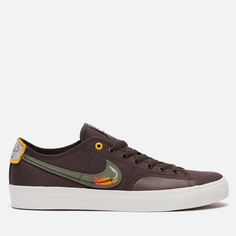 Кеды унисекс Nike SB Blazer Court DVDL коричневые 36.5 EU