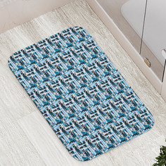 Коврик JoyArty Абстракция пальмовых деревьев для ванной сауны бассейна 77х52 см