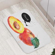 Коврик противоскользящий JoyArty "Косточка в персике" для ванной сауны бассейна 77х52см